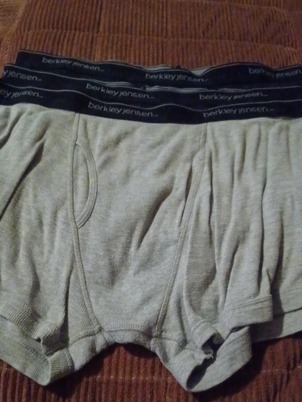 Men's Gray/black  Boxer Briefs - Comfort Waistband - 4